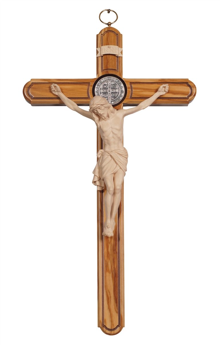 Cross St.Benedict Olive Tree with Corpus Siena