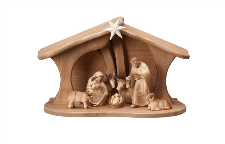 PEMA Nativity Set Stable Luce for Holy Family 5 or 9 Piece Sets