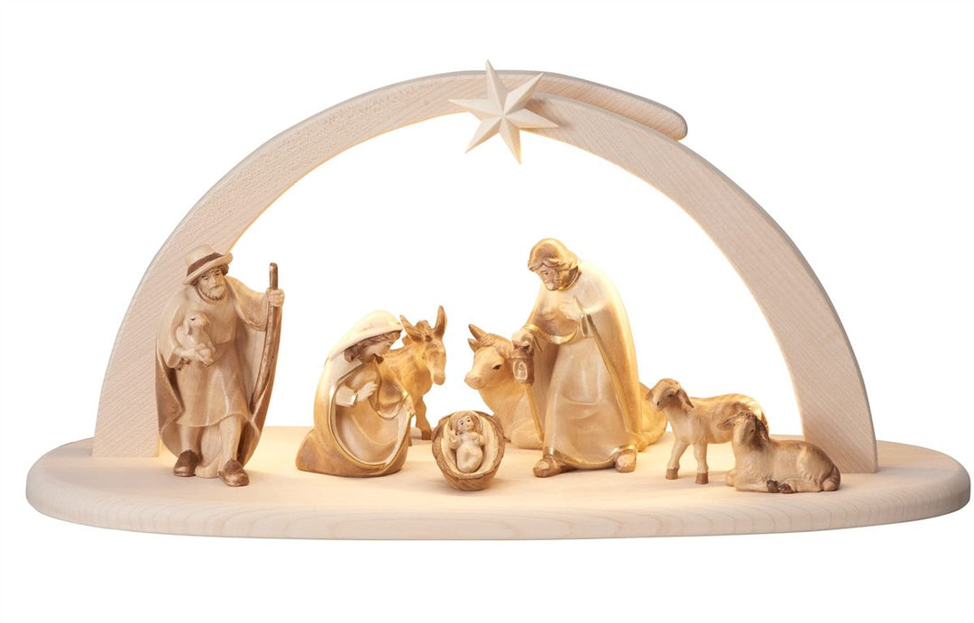 PEMA Nativity - Stable Leonardo with Lighting 10 or 16 Piece Sets
