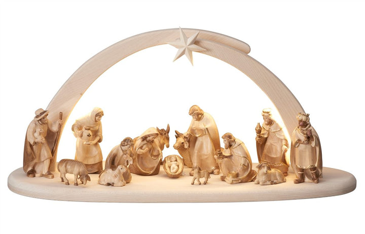 PEMA Nativity - Stable Leonardo with Lighting 10 or 16 Piece Sets