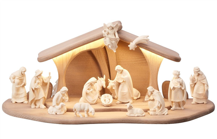 PEMA Nativity Lighted Stable Luce 17 or 20 Piece Sets