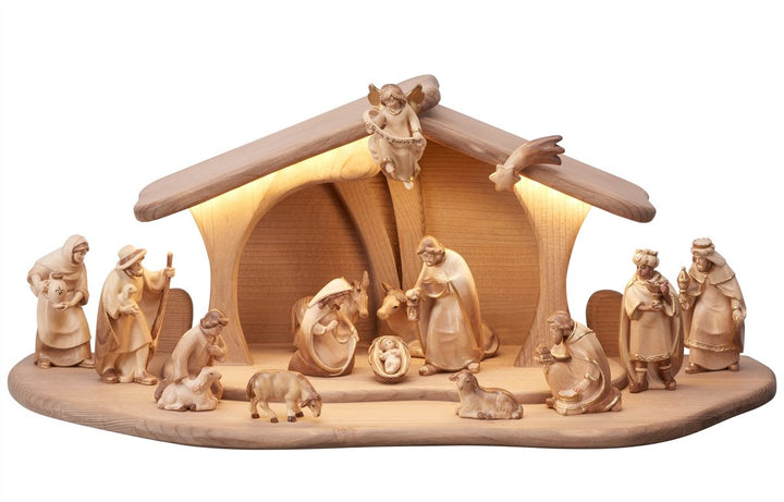 PEMA Nativity Lighted Stable Luce 17 or 20 Piece Sets