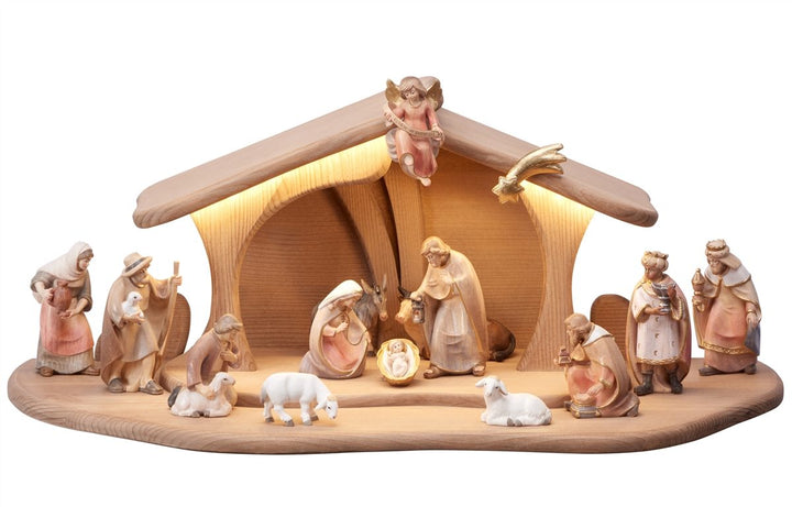 PEMA Nativity Lighted Stable Luce 17 or 20 Piece Sets