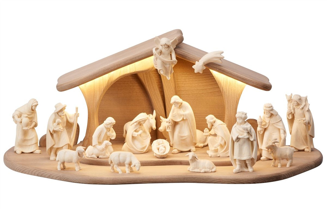 PEMA Nativity Lighted Stable Luce 17 or 20 Piece Sets