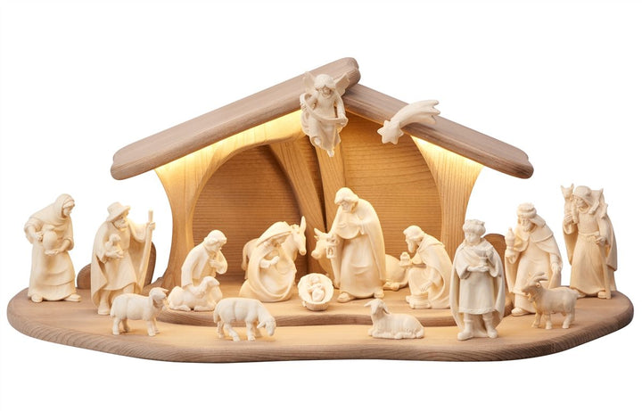 PEMA Nativity Lighted Stable Luce 17 or 20 Piece Sets