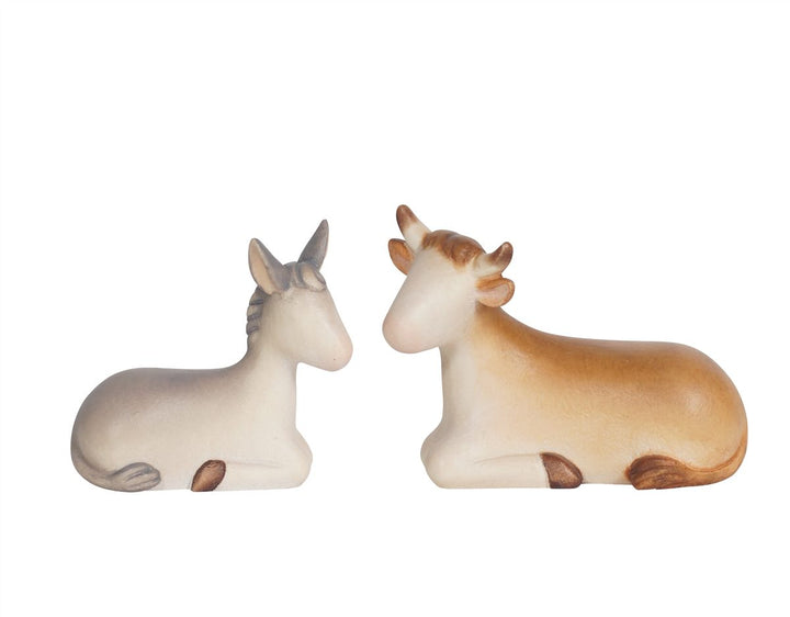 Leonardo Nativity Scene Ox Lying and Donkey Set