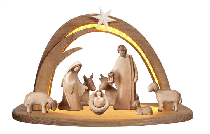 Leonardo Nativity sets - Stable Stella Lighted 5 or 10 Piece Sets