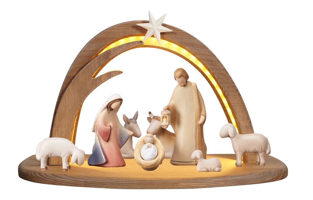 Leonardo Nativity sets - Stable Stella Lighted 5 or 10 Piece Sets