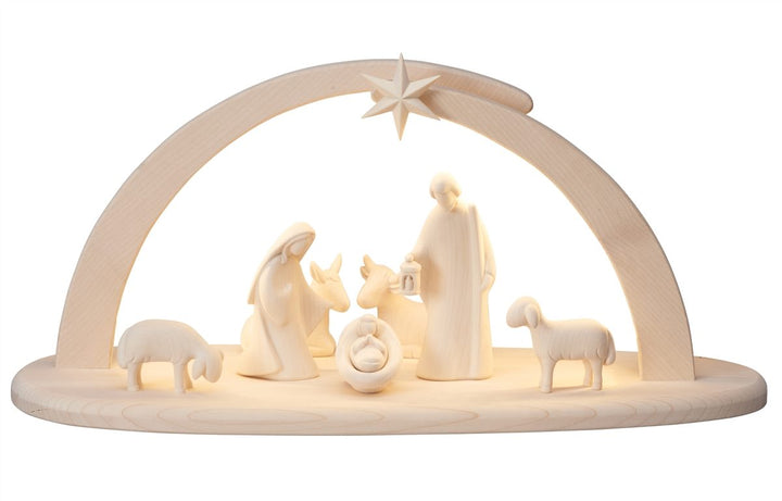 Leonardo Nativity sets - Stable Leonardo with Lighting 9, 13, 16 and 21 Piece Sets