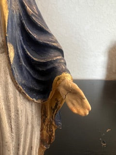 Our Lady of Grace Statue (Model I) Refurbished 7.5" Antique Painted Ready to Ship