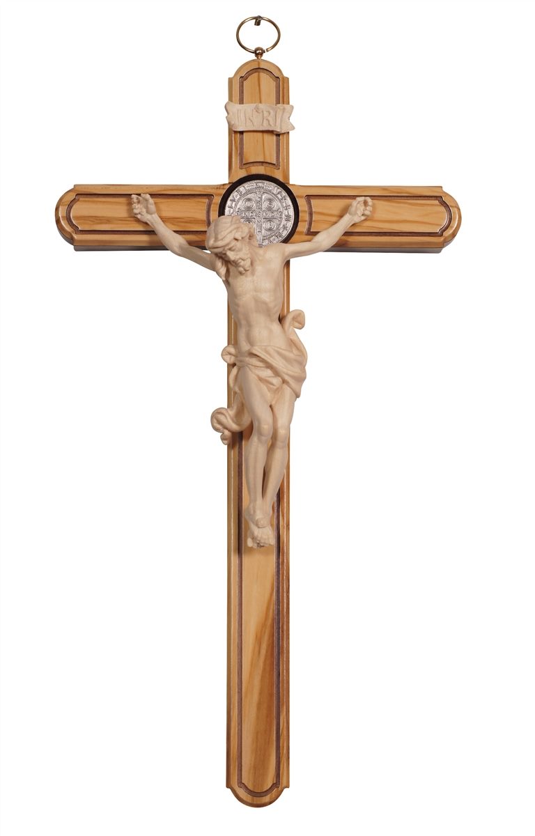 Cross St.Benedict Olive Tree with Corpus Leonardo
