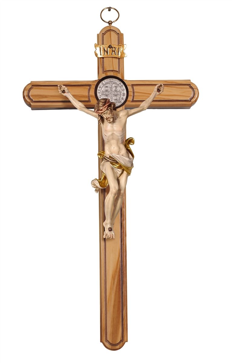 Cross St.Benedict Olive Tree with Corpus Leonardo