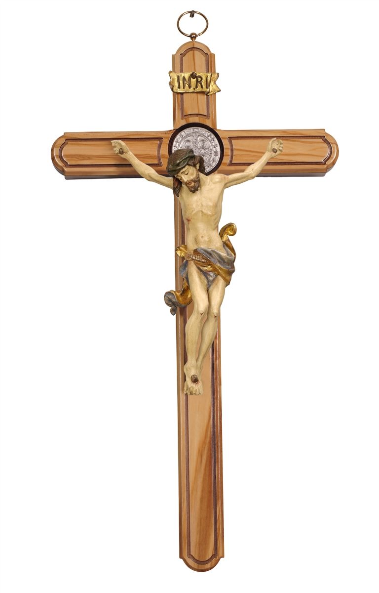 Cross St.Benedict Olive Tree with Corpus Leonardo