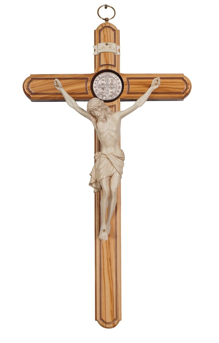 Cross St.Benedict Olive Tree with Corpus Siena