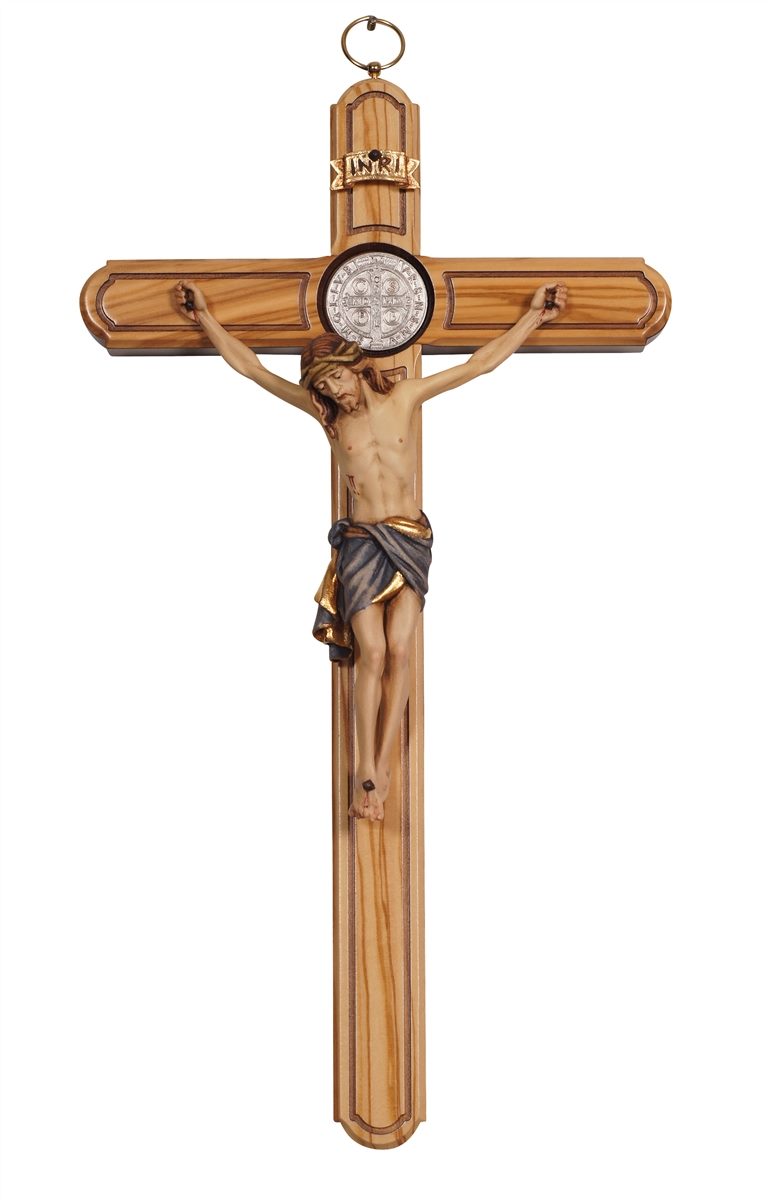 Cross St.Benedict Olive Tree with Corpus Siena