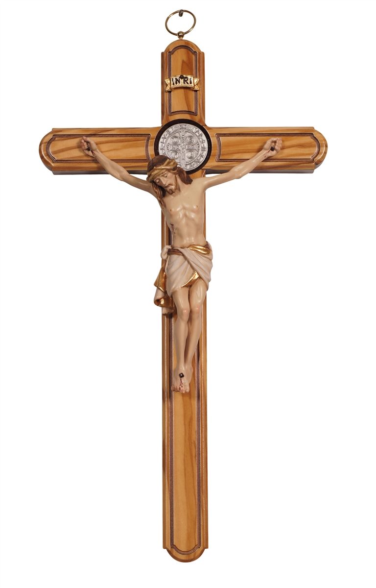 Cross St.Benedict Olive Tree with Corpus Siena