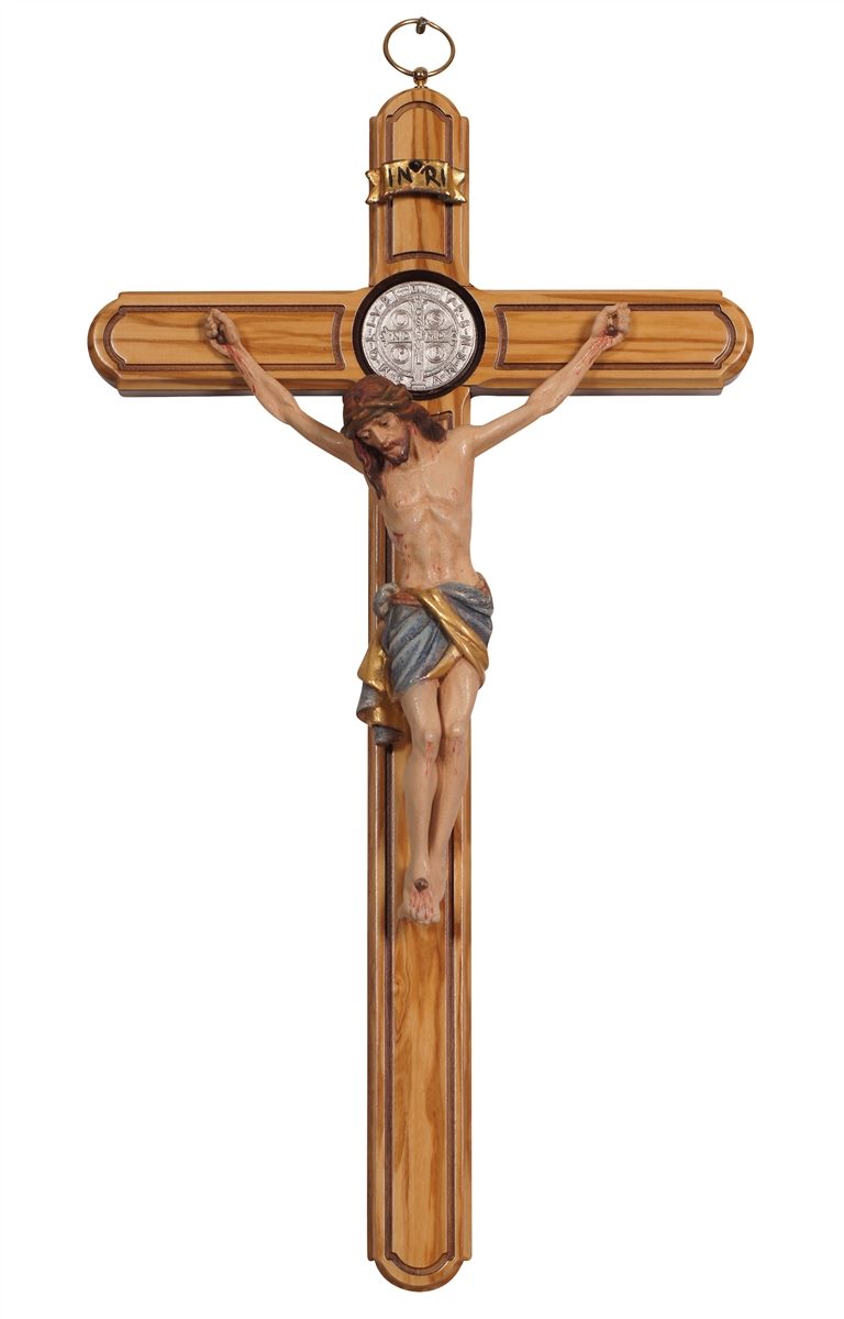 Cross St.Benedict Olive Tree with Corpus Siena