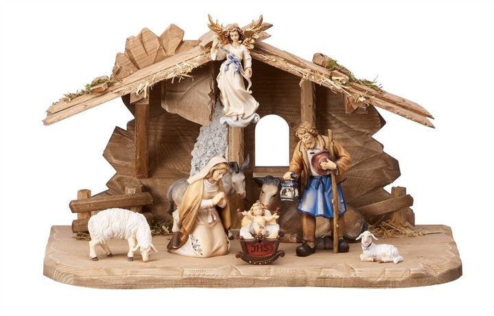Heimatland Nativity sets - Tyrol stable for the Holy Family 9 or 10 Piece Sets