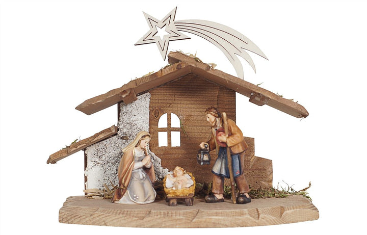 Heimatland Nativity sets - Tyrol stable for the Holy Family with Comet 4, 5 or 9 Piece sets