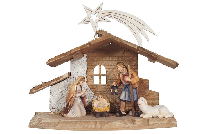 Heimatland Nativity sets - Tyrol stable for the Holy Family with Comet 4, 5 or 9 Piece sets