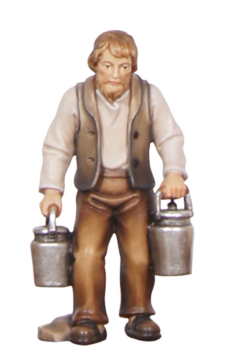 Kostner Nativity Shepherd with Milk Cans