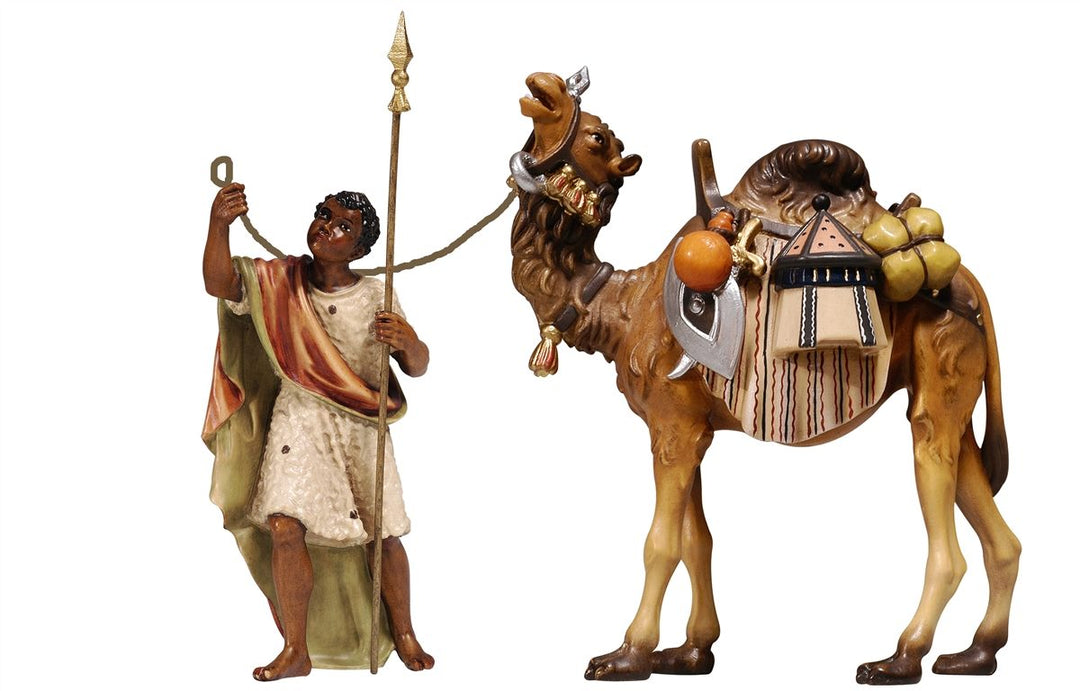Kostner Nativity Scene Camel Driver with Camel and Luggage Set