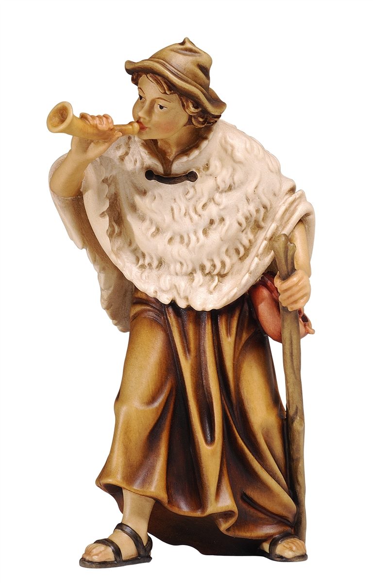 Kostner Nativity Scene Shepherd with horn figurine