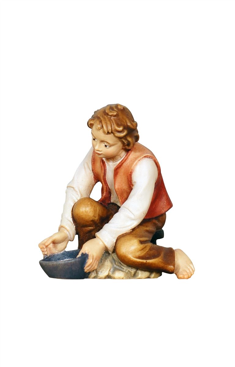 Kostner Nativity Scene Boy milking figurine