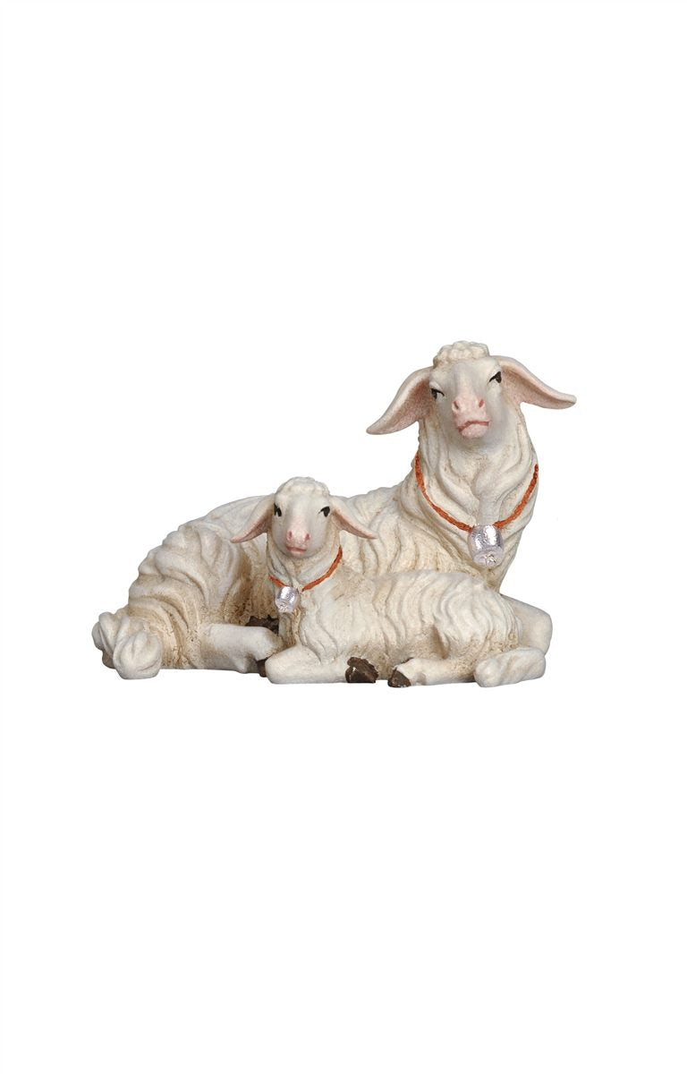 Kostner Nativity Scene Sheep lying with lamb figurine