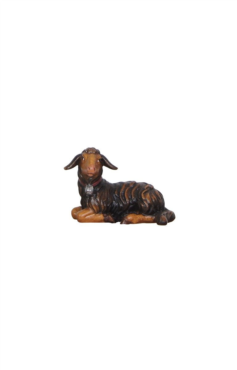 Kostner Nativity Scene Lying Black Lamb Figurine