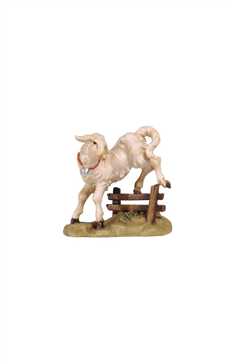 Kostner Nativity Scene Lamb jumping fence Figurine
