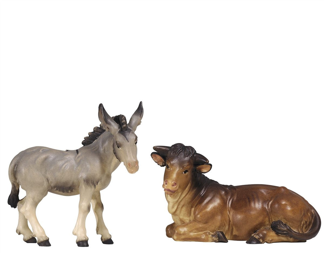 Kostner Nativity Scene Ox Lying and Donkey Set