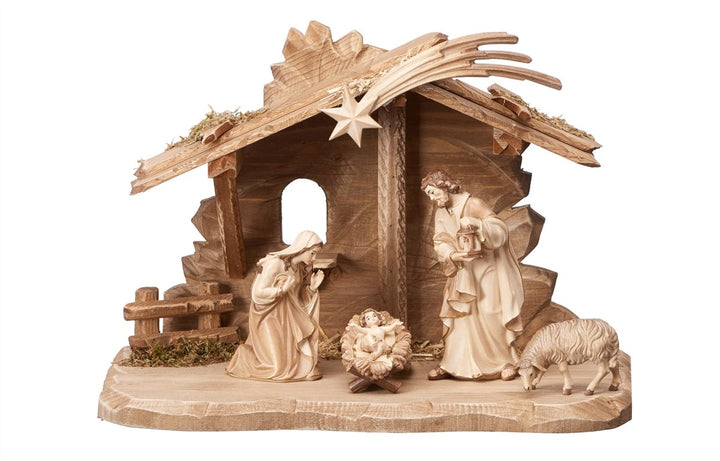 Kostner Nativity set - Tyrol stable for Holy Family 7, 8 or 10 Piece Sets