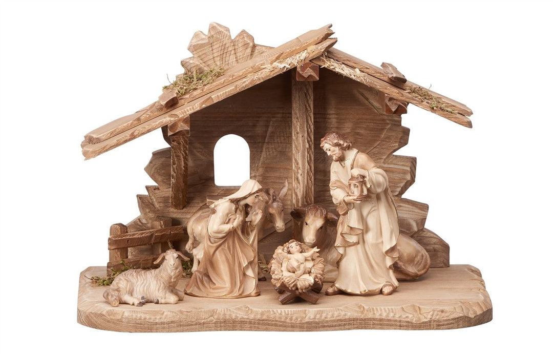 Kostner Nativity set - Tyrol stable for Holy Family 7, 8 or 10 Piece Sets