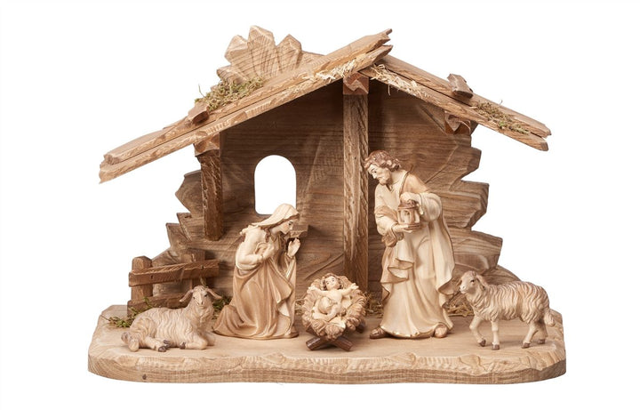 Kostner Nativity set - Tyrol stable for Holy Family 7, 8 or 10 Piece Sets