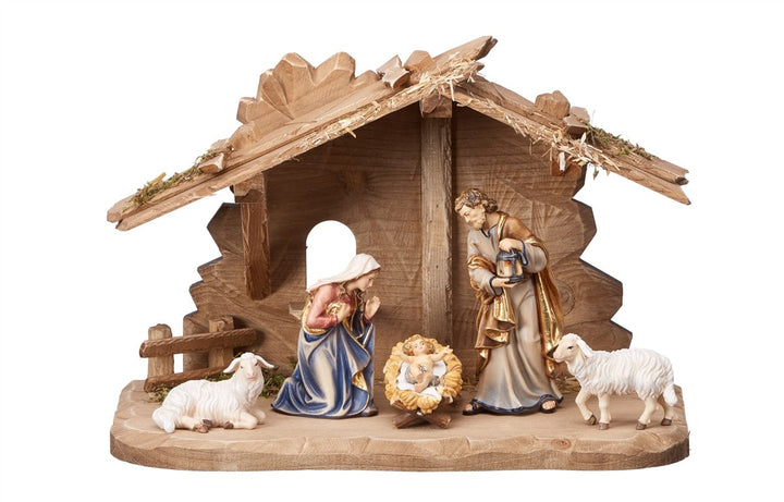 Kostner Nativity set - Tyrol stable for Holy Family 7, 8 or 10 Piece Sets