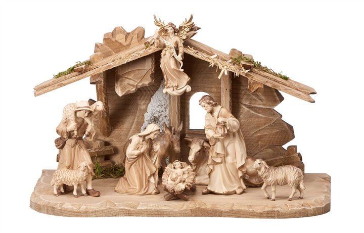 Kostner Nativity set - Tyrol stable for Holy Family 7, 8 or 10 Piece Sets