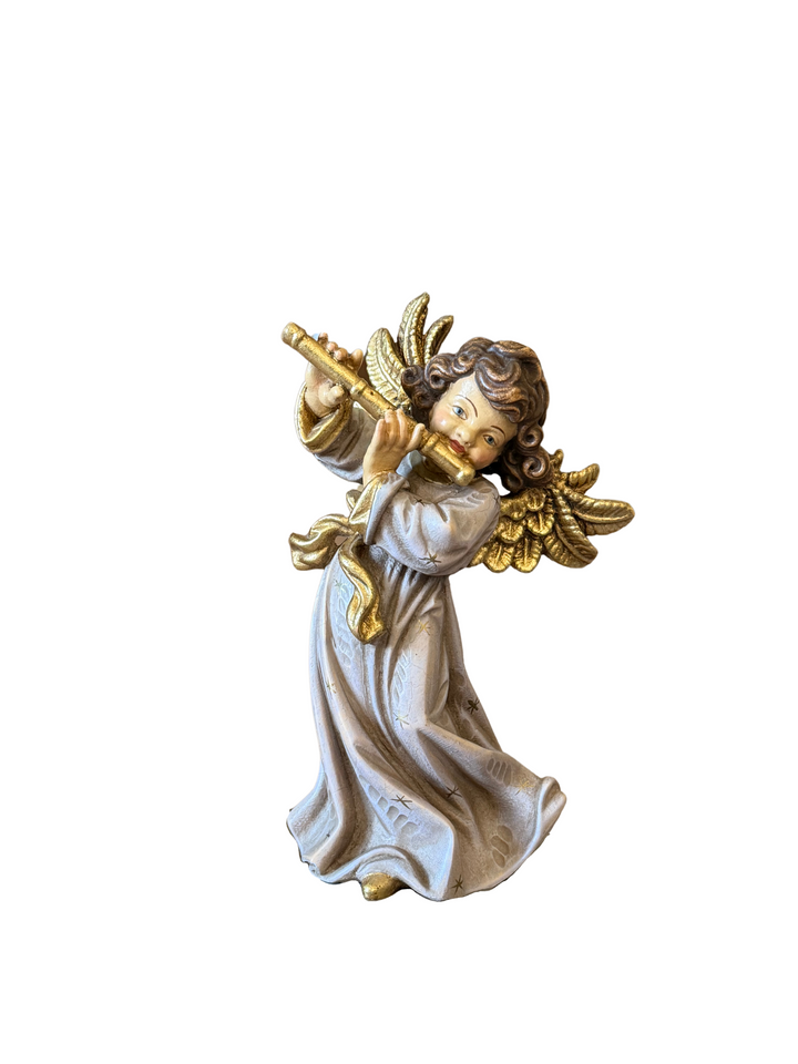 Giotto Angel playing Flute Sculpture 9" In Stock Ready to Ship!