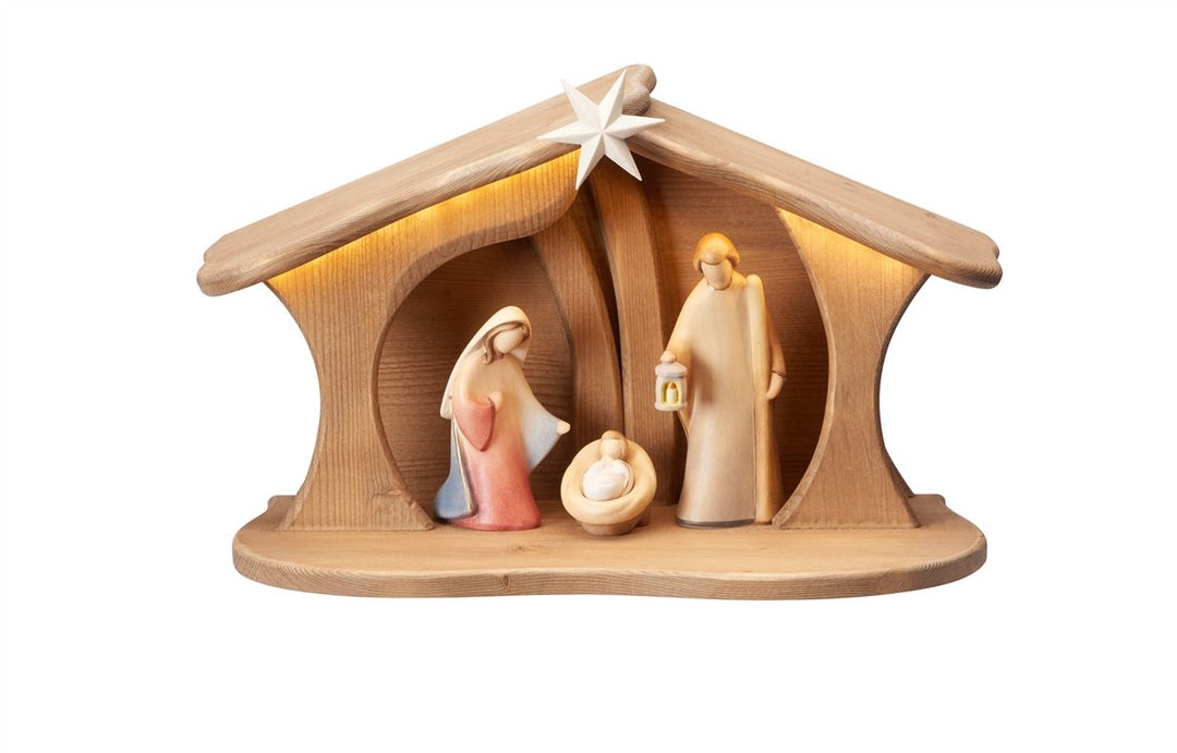Leonardo Nativity Set Stable Luce for Holy Family Lighted 5, 9 and 20 Piece Sets