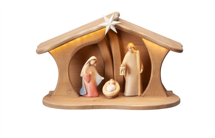 Leonardo Nativity Set Stable Luce for Holy Family Lighted 5, 9 and 20 Piece Sets