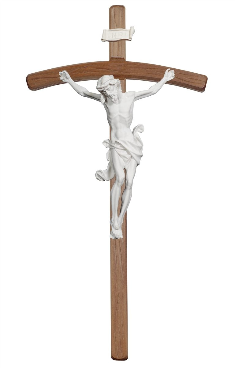 Leonardo Crucifix on Bent Cross Made from Resin