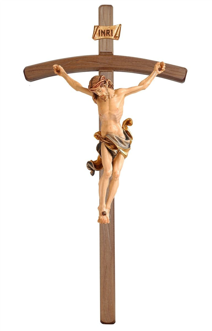 Leonardo Crucifix on Bent Cross Made from Resin
