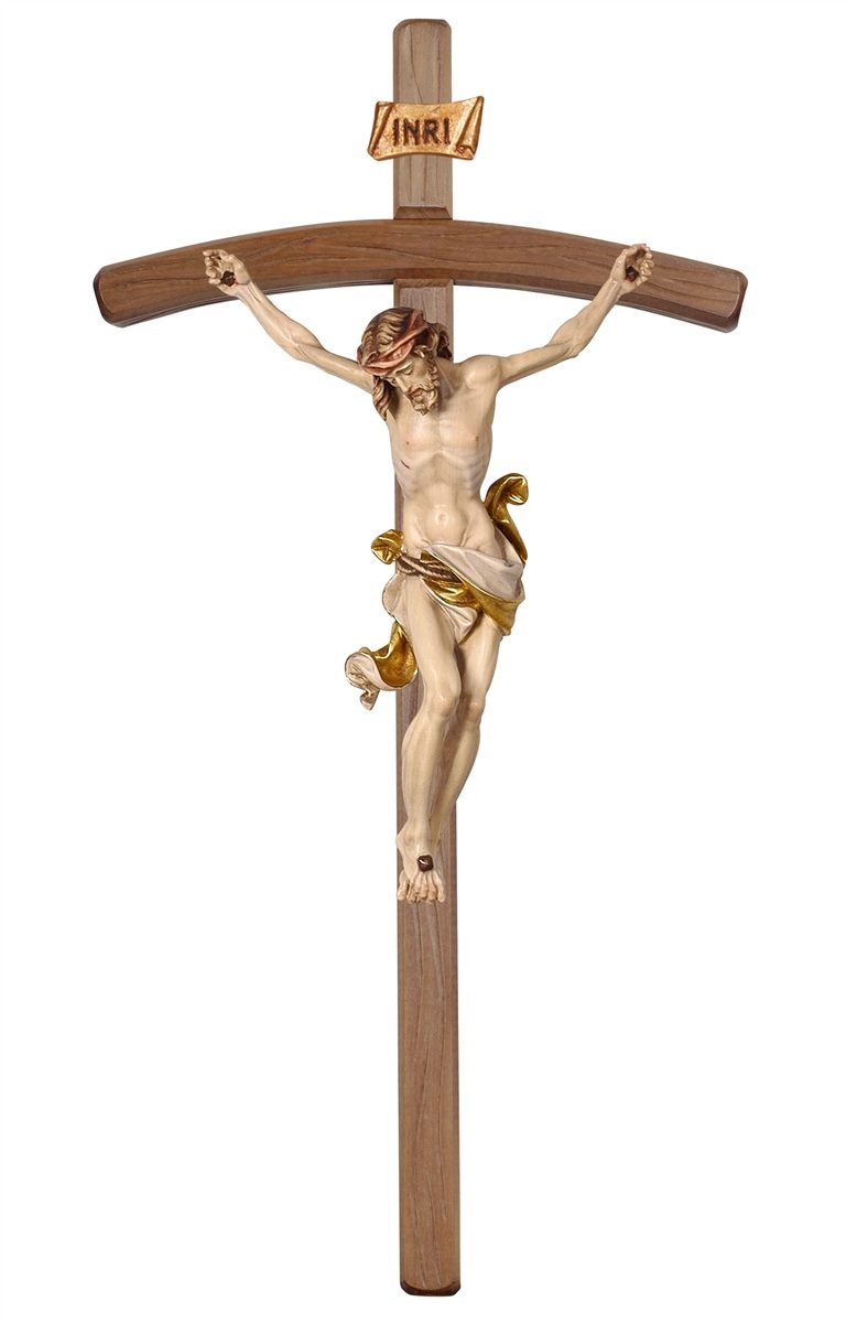 Leonardo Crucifix on Bent Cross Made from Resin