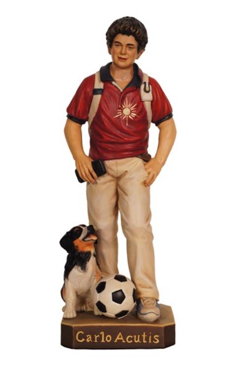 Carlo Acutis with Dog and Ball
