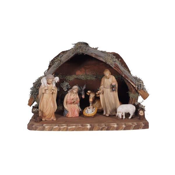 Advent Nativity sets - Stable stump with or without Shepherd