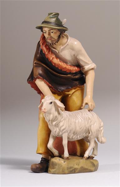 Kostner Nativity Scene Shepherd with sheep Figurine