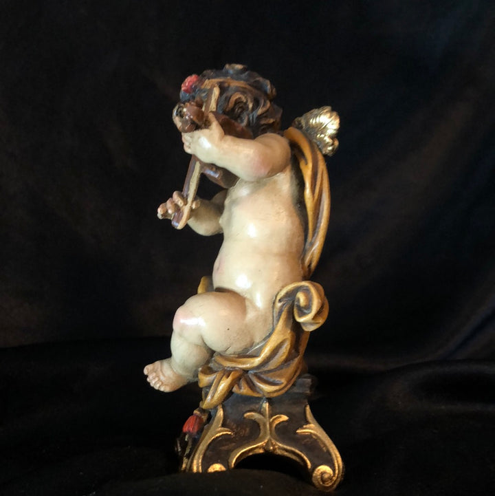 Reichberger Angel on console playing Violin Sculpture 5.5"